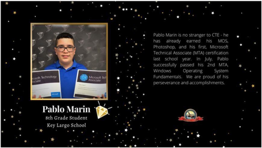 Pablo Marin 8th Grade